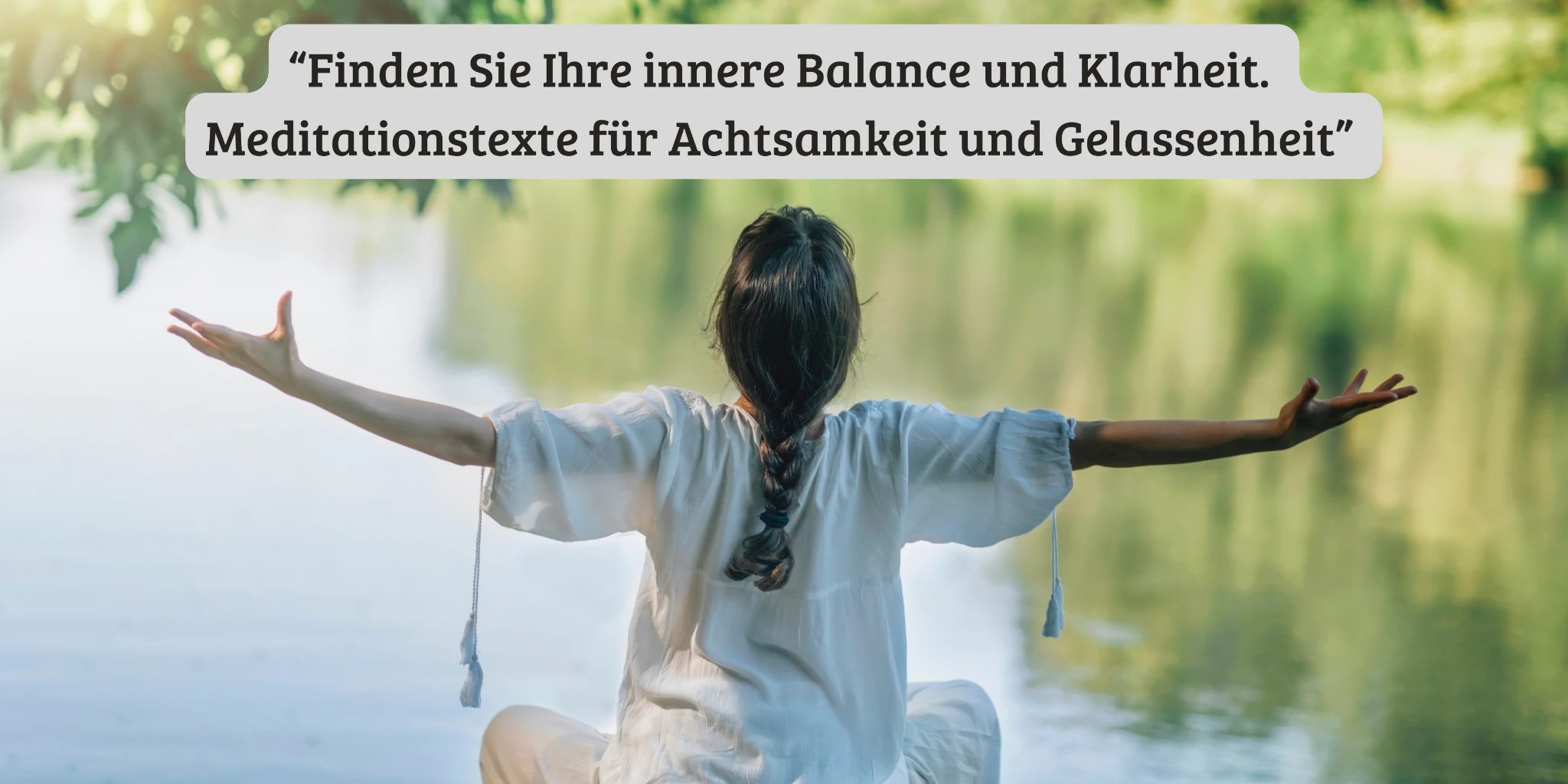 Meditation und innere Balance, Bildmotiv aus dem VitalPro-Onlineshop