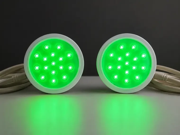 Grünes LED-Licht während einer Anwendung