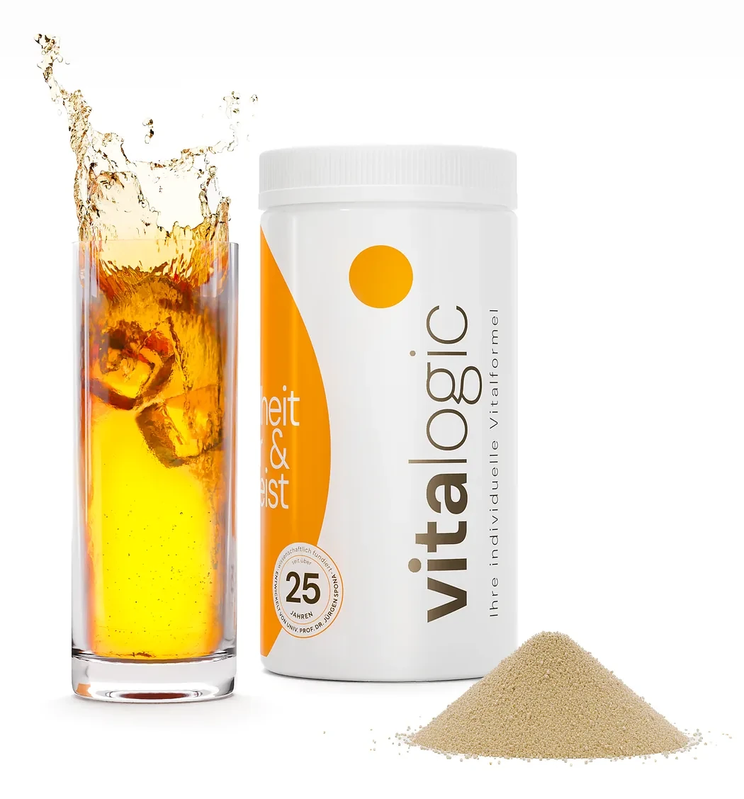 Vitalogic Vitalformel mit Getränk